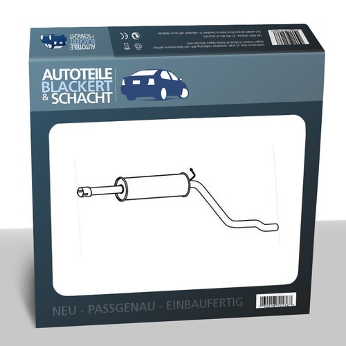 Auspuff mitteltopf für skoda - auspuff,